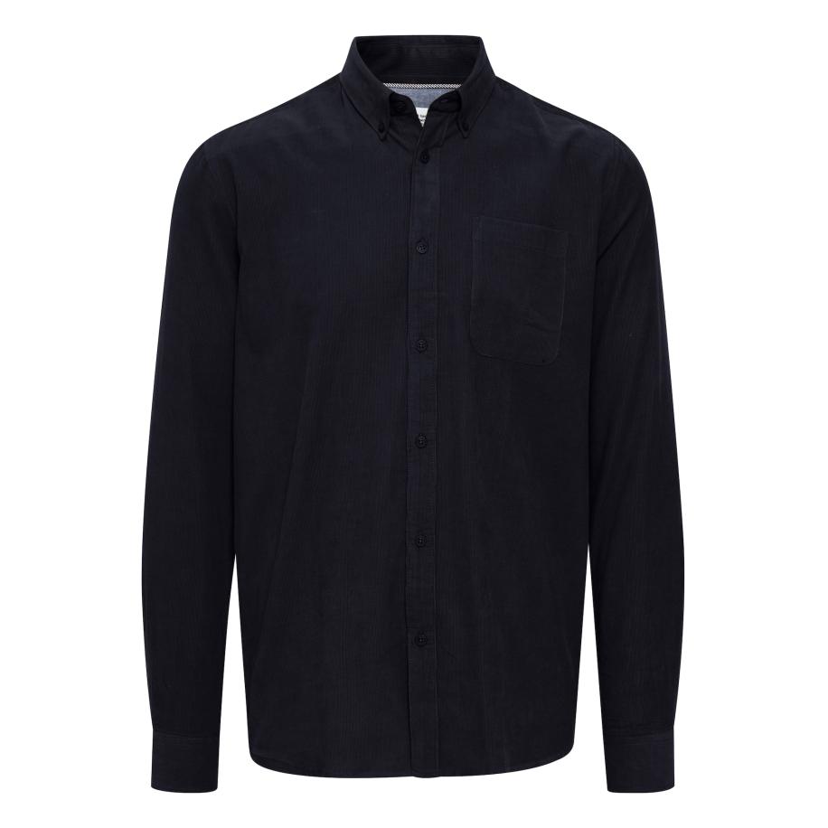 Solid !Solid Overhemd JUAN donkerblauw -