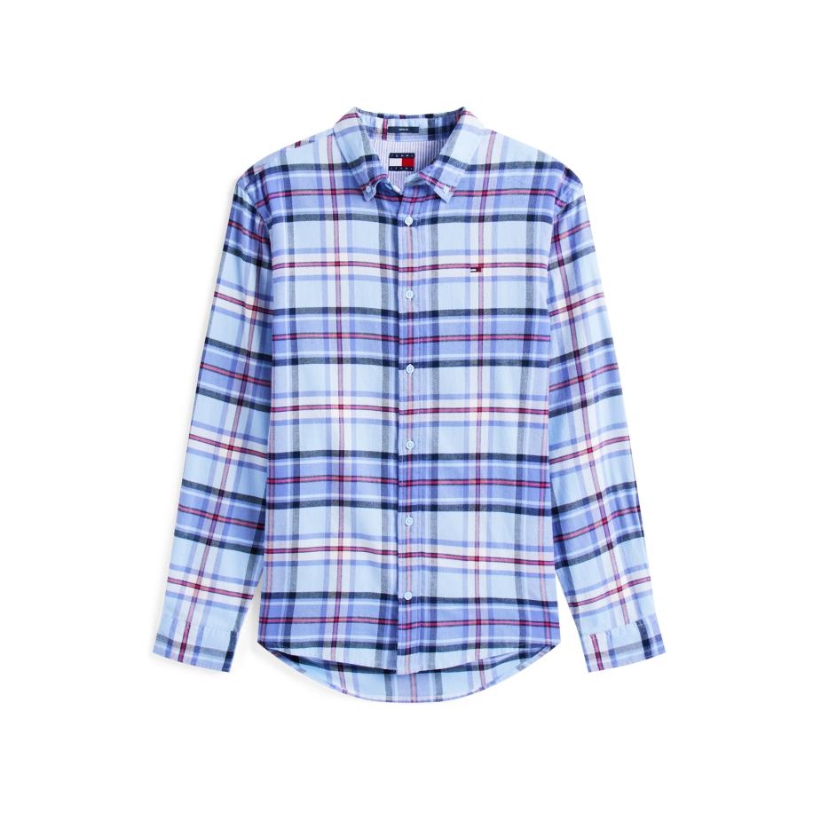 Tommy Jeans Tommy Jeans Overhemd blauw / duifblauw / rood -