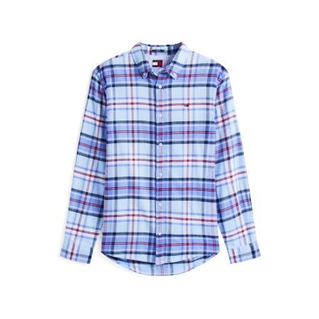 Tommy Jeans Tommy Jeans Overhemd blauw / duifblauw / rood