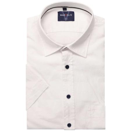 Marvelis Casual Overhemd Korte mouw wit