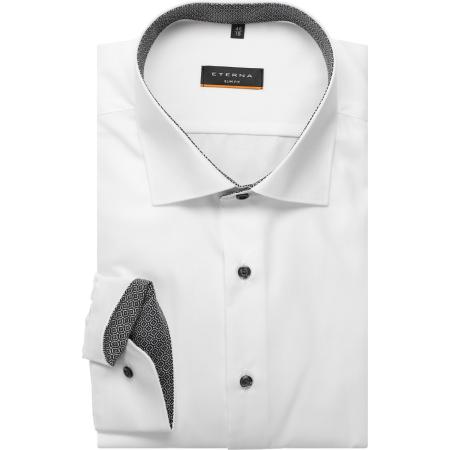 ETERNA Overhemd wit, Effen