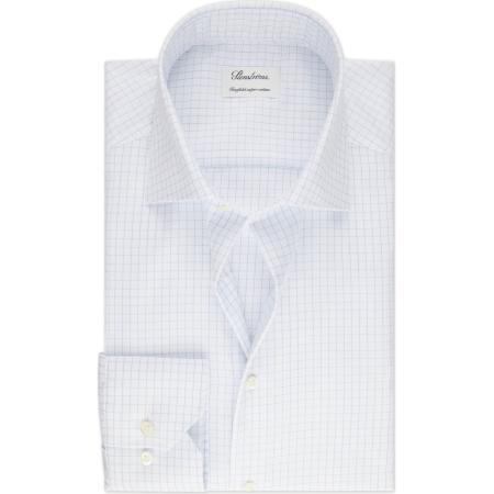 Stenströms Overhemd wit, Ruit