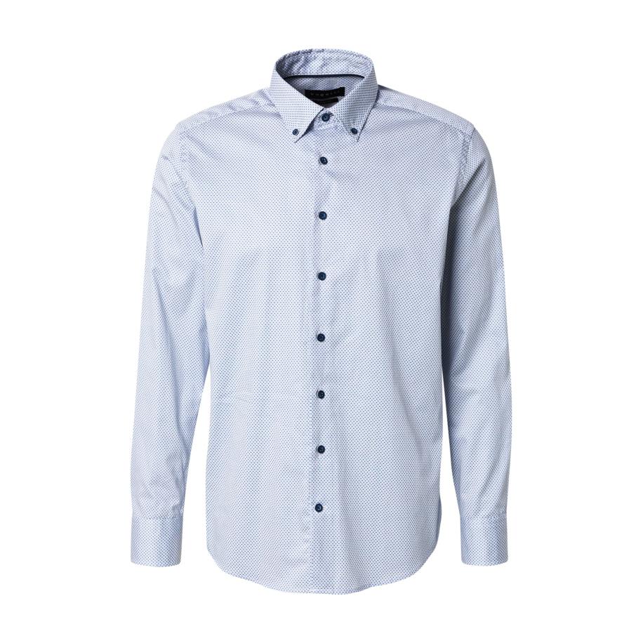 Bugatti bugatti Overhemd lichtblauw / donkerblauw / wit -