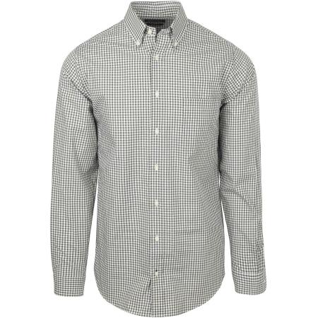 Steppin' Out Poplin Overhemd Ruit Groen
