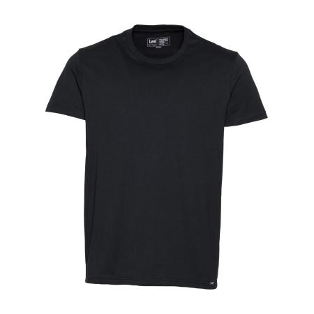 Lee Lee Shirt TWIN PACK CREW zwart