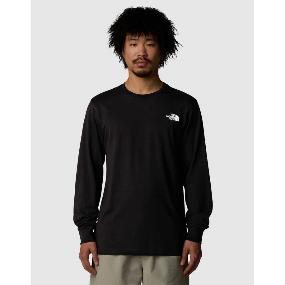 The North Face - Easy - T-shirt met lange mouwen in zwart Zwart