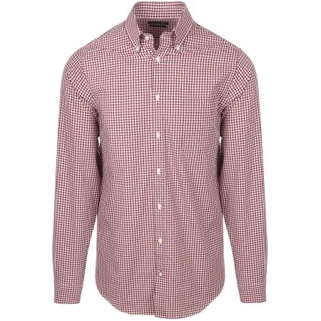 Steppin' Out Poplin Overhemd Ruit Rood