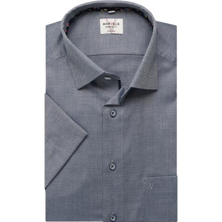 Marvelis Overhemd Korte mouw marine