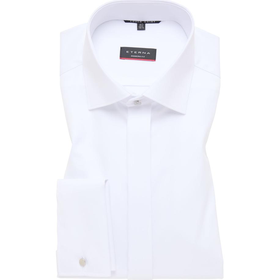 ETERNA Cover Shirt Gala shirt wit, Effen Wit