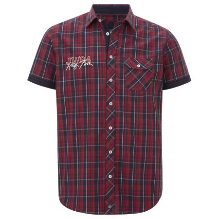 jan vanderstorm Jan Vanderstorm Overhemd Emyls donkerblauw / rood / wit