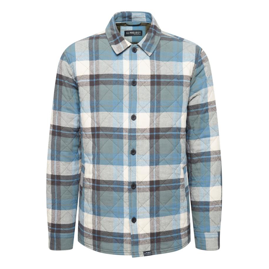 11 Project 11 Project Overhemd Chad duifblauw / gemengde kleuren -