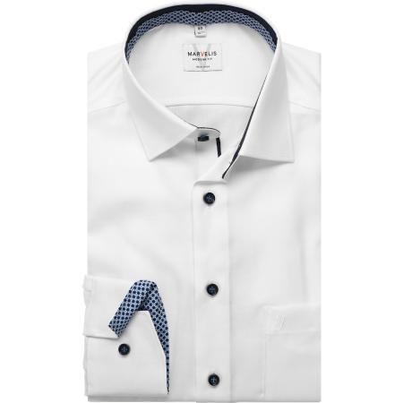 Marvelis Overhemd wit, Faux-uni