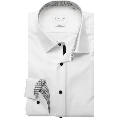 ETERNA Overhemd wit, Effen