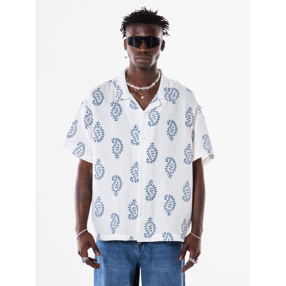 VAMOS CLO VAMOS CLO Overhemd blauw / wit -