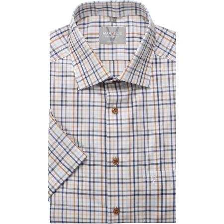 Marvelis Overhemd Korte mouw beige