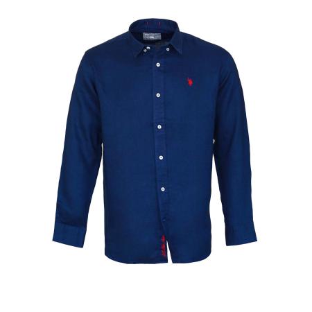 U.S. Polo Assn. U.S. POLO ASSN. Overhemd navy / bloedrood