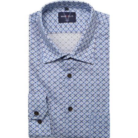 Marvelis Casual Overhemd blauw, Motief