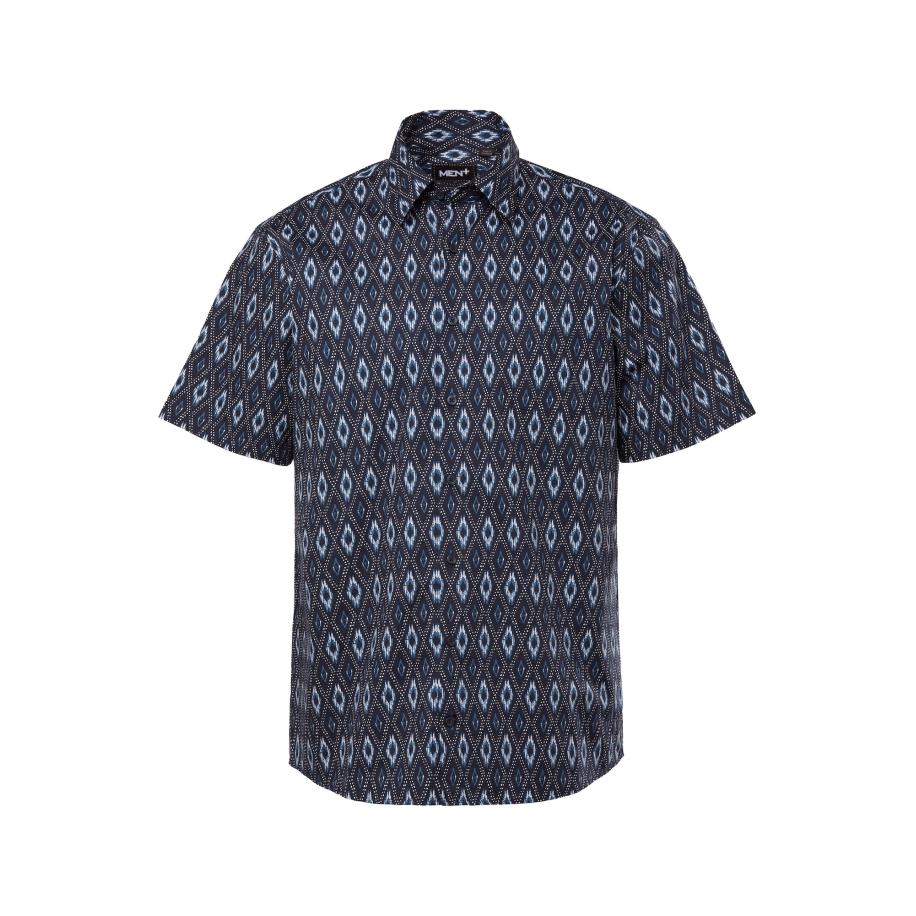 men plus Men Plus Overhemd navy / natuurwit -