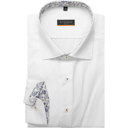 ETERNA Overhemd wit, Effen