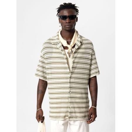 VAMOS CLO Overhemd crème / kaki