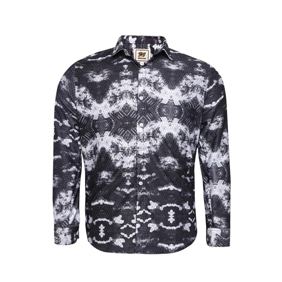 Campus Sutra Overhemd zwart / wit Multicolor