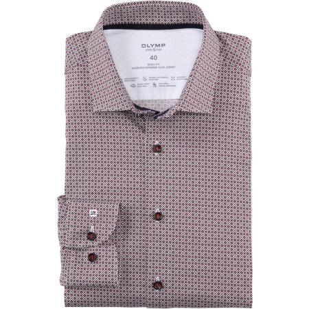 OLYMP Level Five 24/Seven Jersey shirt rood, Motief