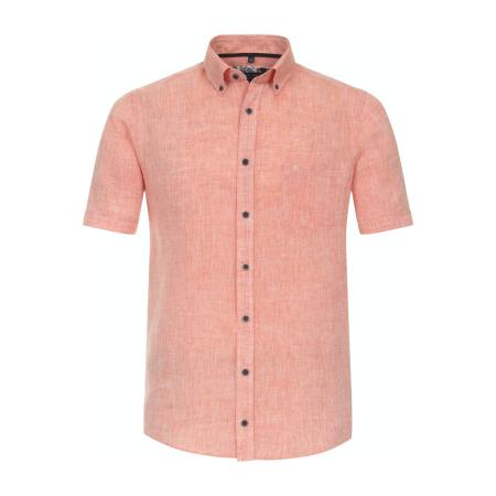 Casa Moda Linnen Overhemd oranje, Faux-uni