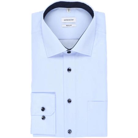 Seidensticker Overhemd lichtblauw, Effen