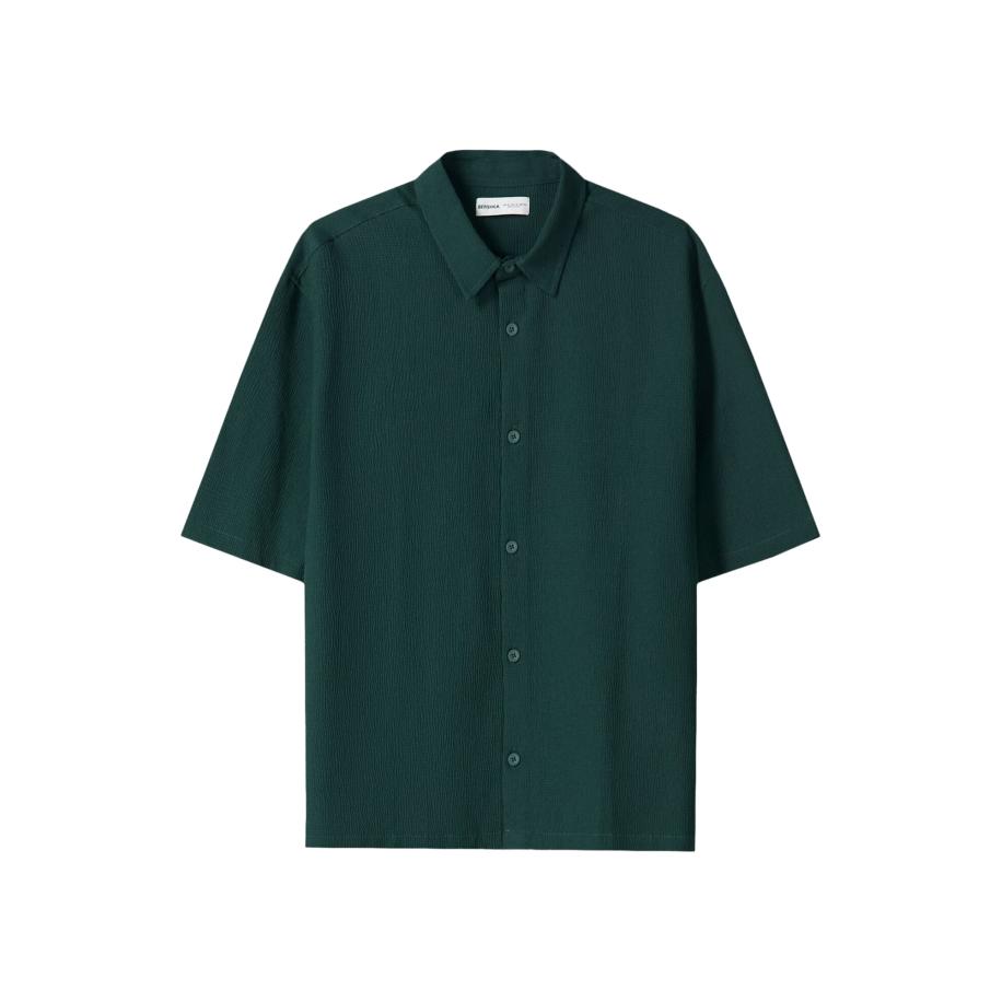 Bershka Bershka Overhemd donkergroen -