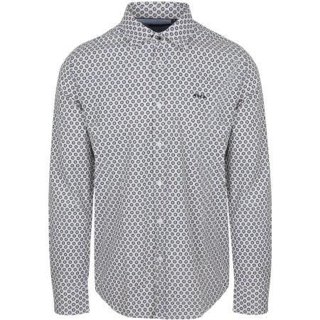 NZA Overhemd Jaden Linnen Blend Blauw