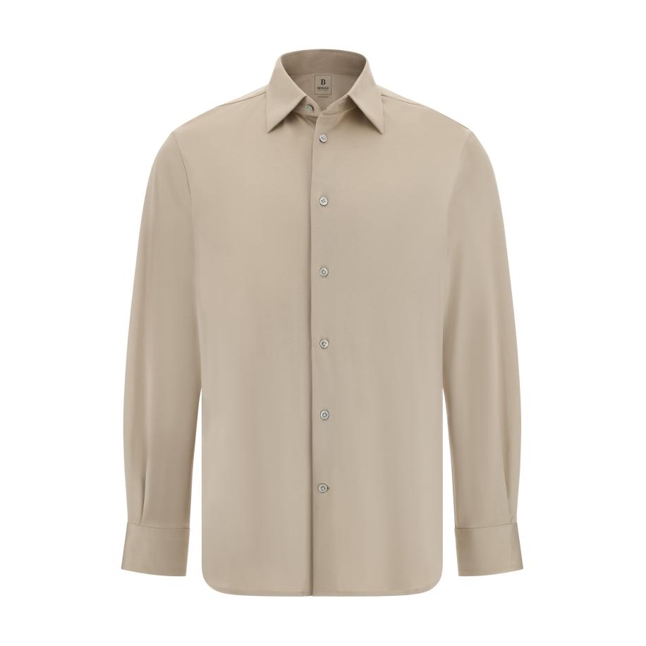 Boggi Milano Boggi Milano Overhemd sand -