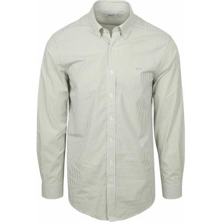 McGregor Overhemd Poplin Streep Groen