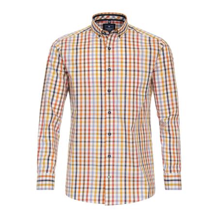 Redmond Casual Overhemd geel, Ruit