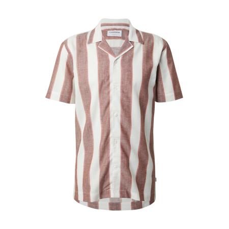 Lindbergh Lindbergh Overhemd brokaat / oranje / wit