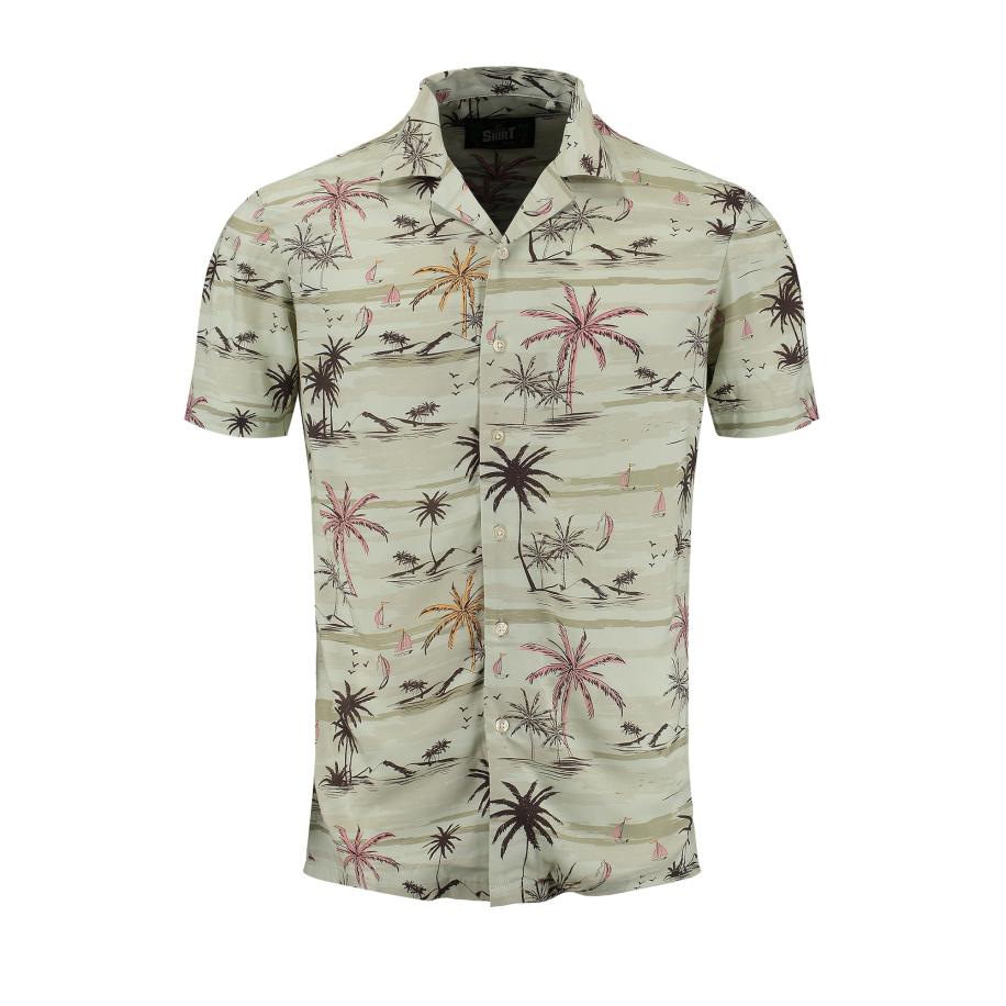 Key Largo Key Largo Overhemd Sandbanks olijfgroen / lichtgroen / donkergroen / mauve -