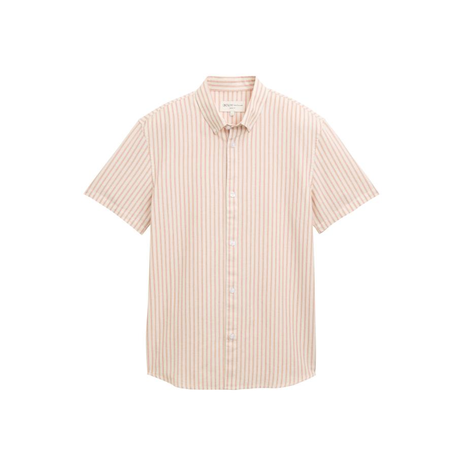 Tom Tailor TOM TAILOR DENIM Overhemd lichtbeige / oranje -