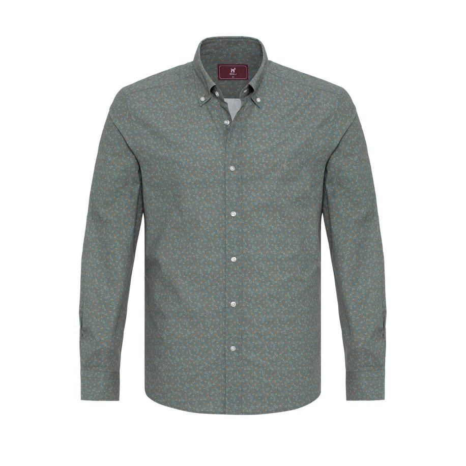 Williot Williot Overhemd beige / groen -