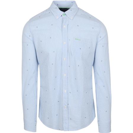 NZA Overhemd Julius Print Blauw