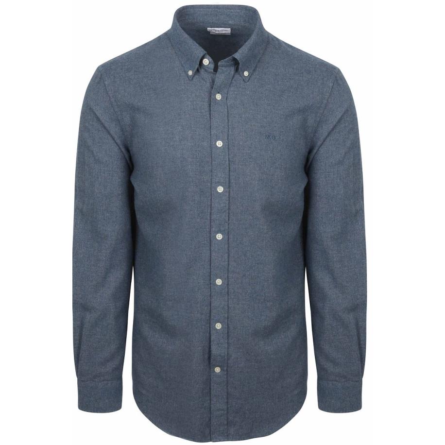 McGregor Overhemd Flanel Melange Blauw Blauw