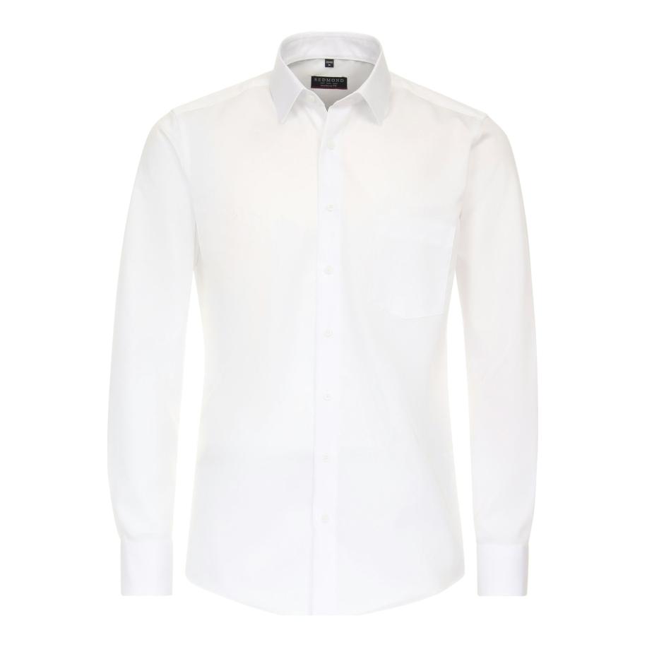 Redmond Overhemd wit, Effen Wit