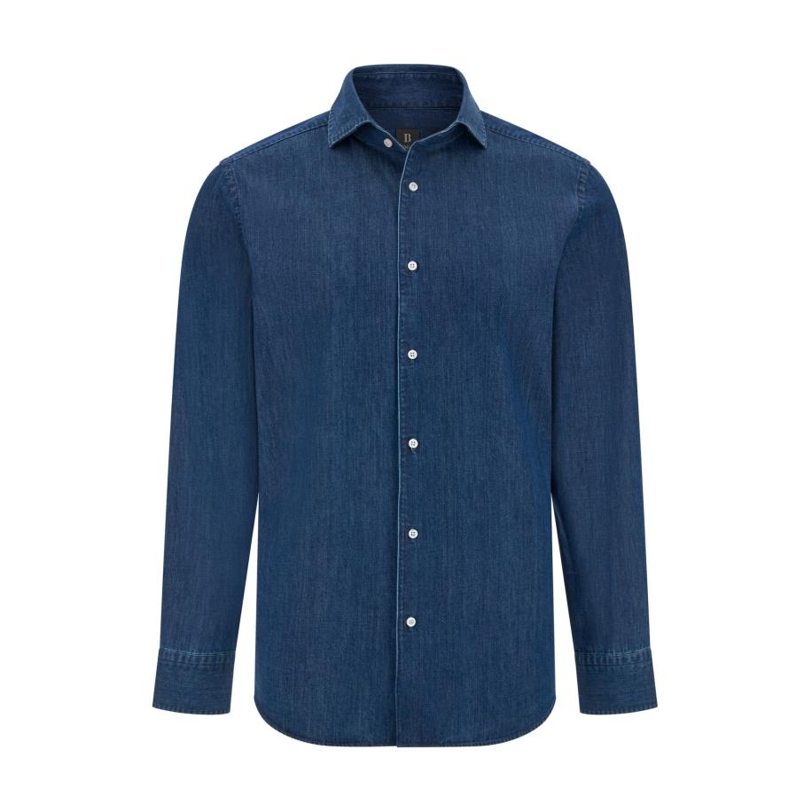 Boggi Milano Boggi Milano Overhemd donkerblauw -