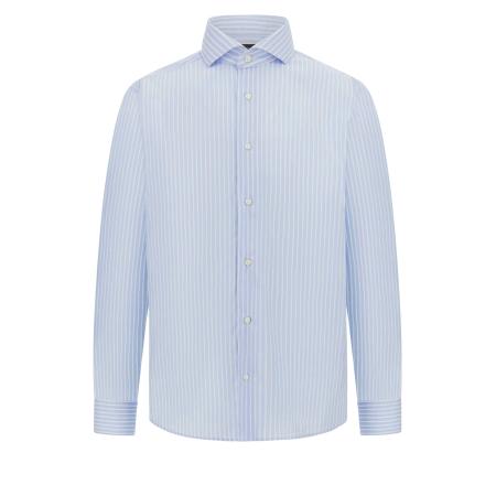 Boggi Milano Boggi Milano Zakelijk overhemd lichtblauw / wit