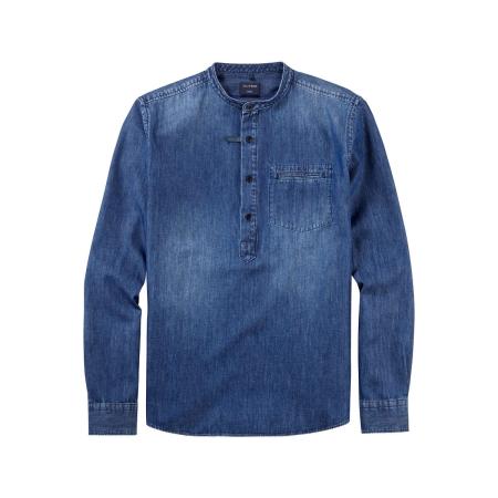 OLYMP Casual Overhemd indigo, Effen