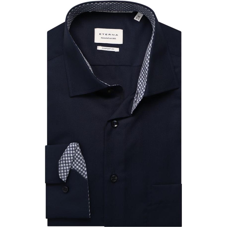 ETERNA Overhemd ML7 (72CM+) marine Blauw