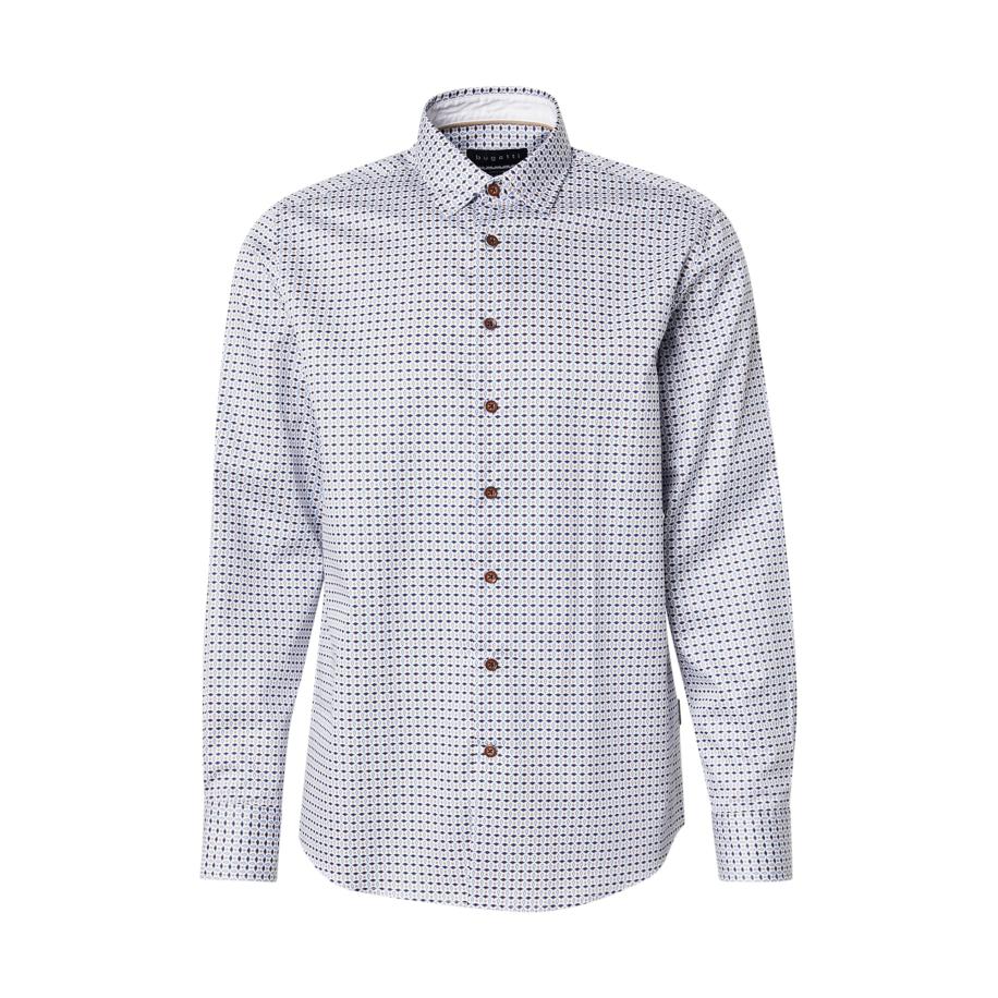 Bugatti bugatti Overhemd navy / lichtblauw / wit -