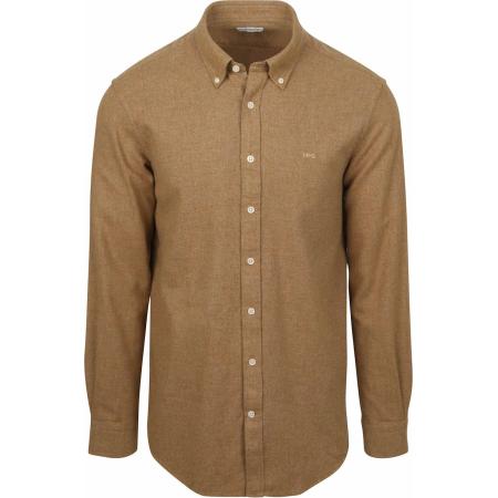 McGregor Overhemd Flanel Melange Camel