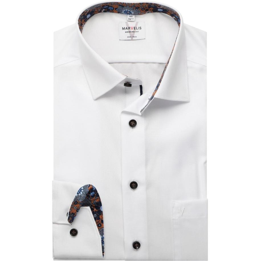 Marvelis Overhemd ML6 (vanaf 68 CM) wit Wit