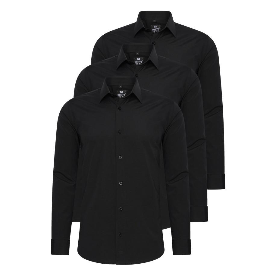 Rusty Neal Rusty Neal Overhemd zwart -