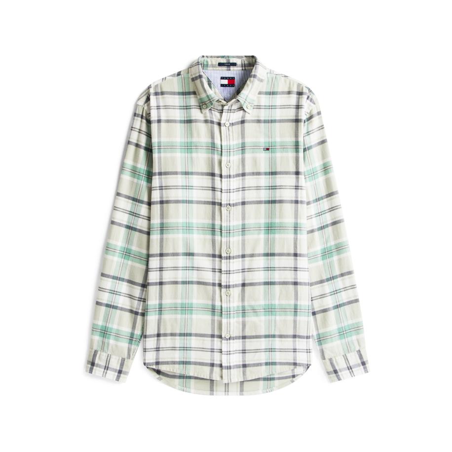 Tommy Jeans Tommy Jeans Overhemd grijs / mintgroen / pastelgroen / wit -
