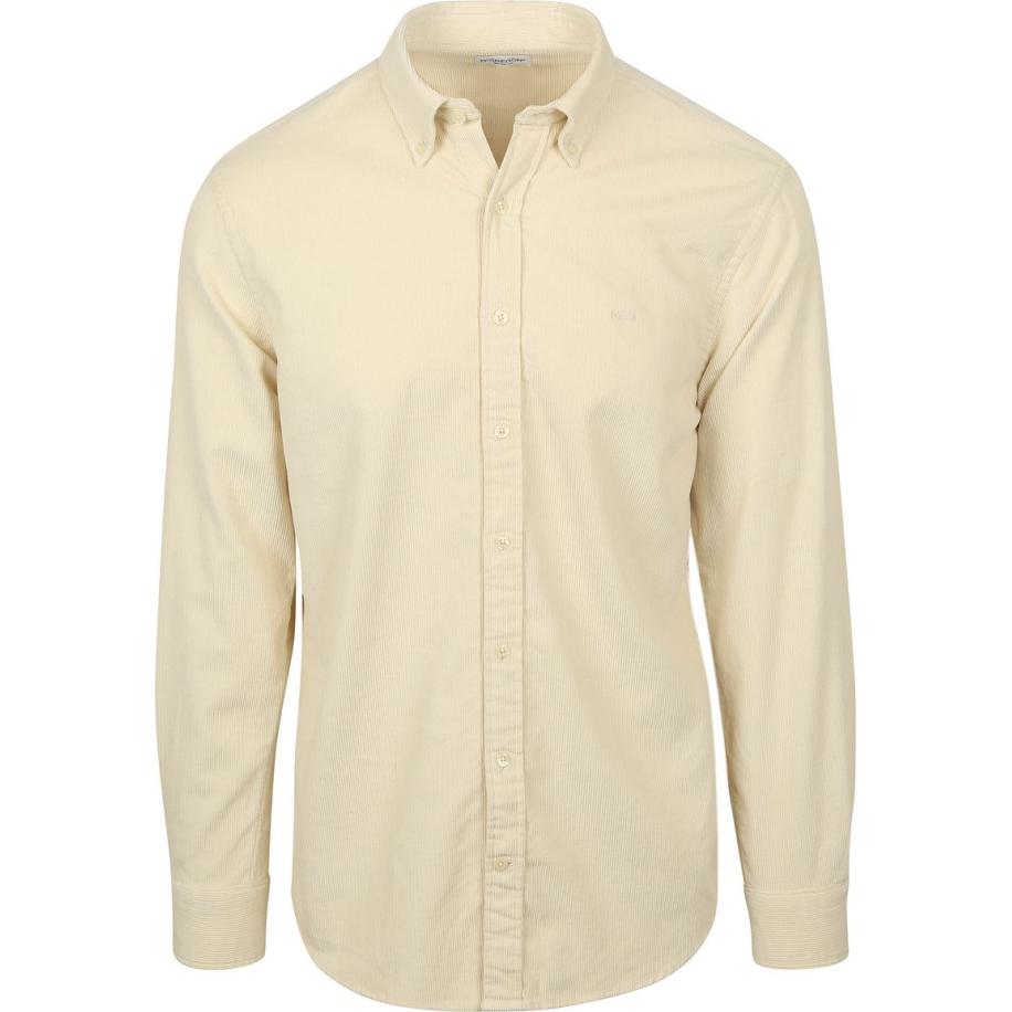 McGregor Overhemd Corduroy Ecru Wit